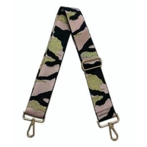 NEW AHDORNED camo guitar strap in light pink